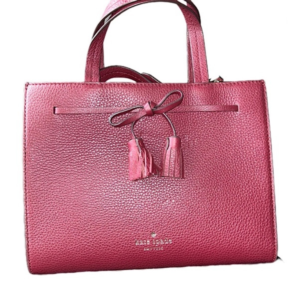 NWT Kate Spade Hayes Satchel Red Cherrywood